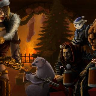 Fantasy Christmas wallpaper