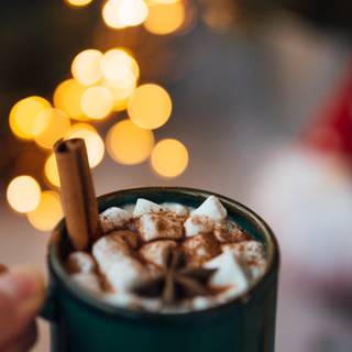 Christmas hot chocolate wallpaper