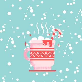 Christmas hot chocolate wallpaper