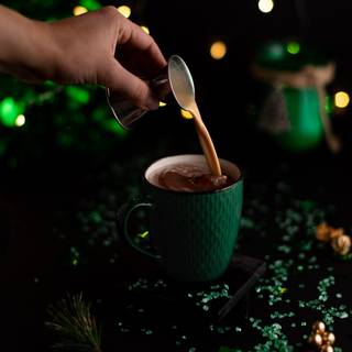 Christmas hot chocolate wallpaper