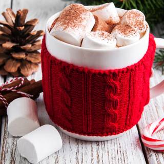 Christmas hot chocolate wallpaper