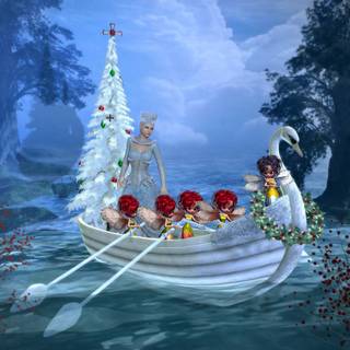 Fantasy Christmas wallpaper