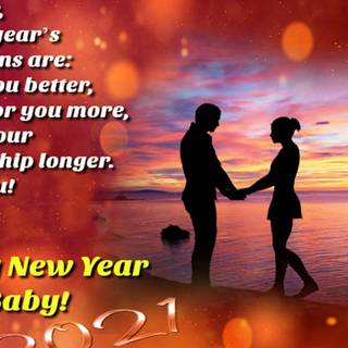 Happy New Year my love wallpaper