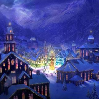 Fantasy Christmas wallpaper