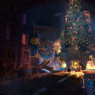 Fantasy Christmas wallpaper
