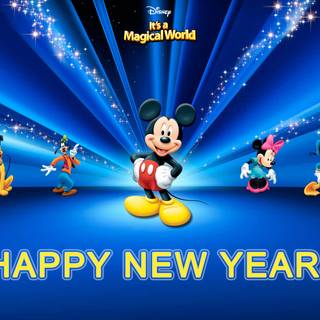 Disney Happy New Year wallpaper