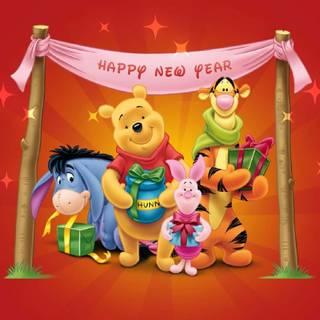 Disney Happy New Year wallpaper
