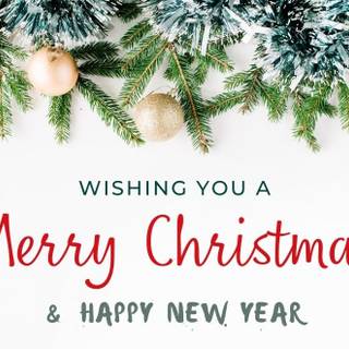 Merry Christmas and Happy New Year 2024 wallpaper