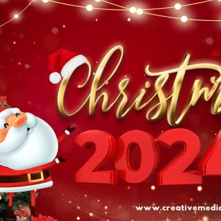 Merry Christmas and Happy New Year 2024 wallpaper
