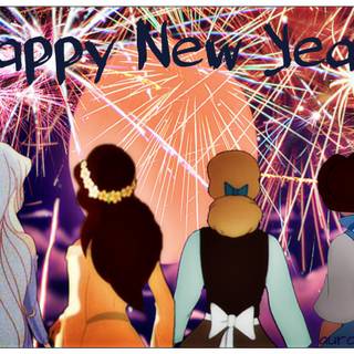 Disney Happy New Year wallpaper