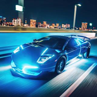 Light up Lambo wallpaper