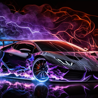 Light up Lambo wallpaper