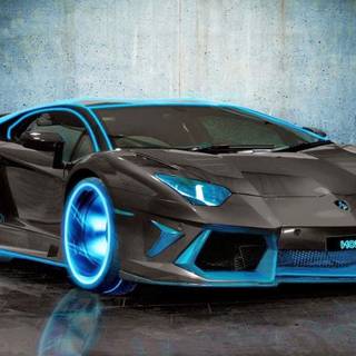 Light up Lambo wallpaper
