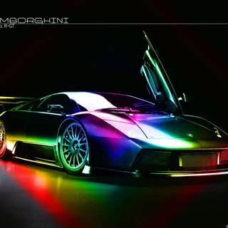 Light up Lambo wallpaper