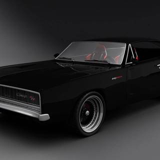 Black 1969 Dodge Charger R T wallpaper