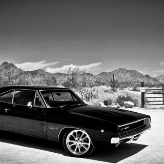 Black 1969 Dodge Charger R T wallpaper