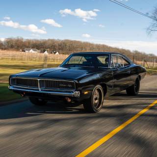 Black 1969 Dodge Charger R T wallpaper