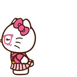 Hello Kitty matching wallpaper