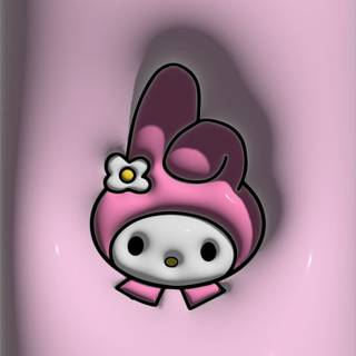 Hello Kitty matching wallpaper