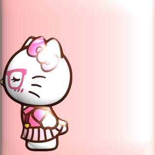 Hello Kitty matching wallpaper