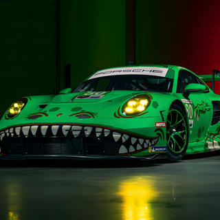 Porsche neon wallpaper