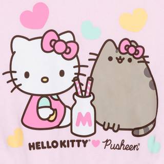 Hello Kitty matching wallpaper