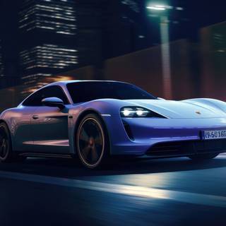 Porsche neon wallpaper