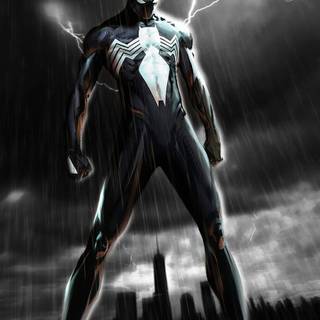 Symbiote suit wallpaper