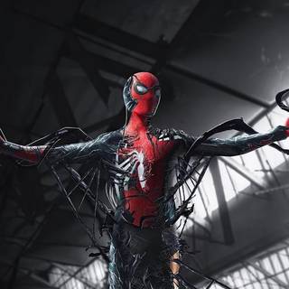 Symbiote suit wallpaper