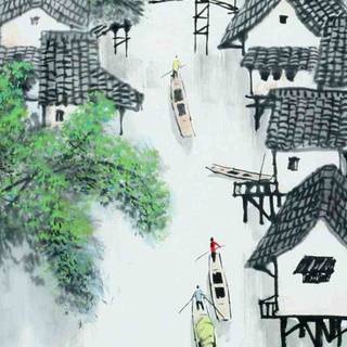 Asian art iPhone wallpaper