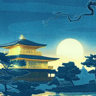 Asian art iPhone wallpaper