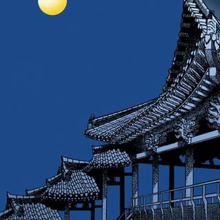 Asian art iPhone wallpaper