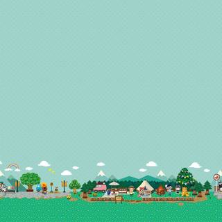 Animal Crossing computer wallpaper