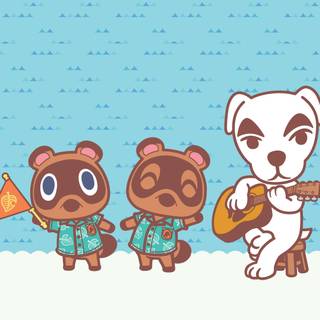 Animal Crossing computer wallpaper