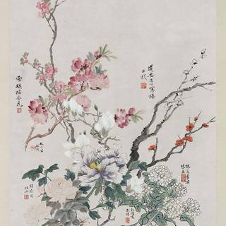 Asian art iPhone wallpaper