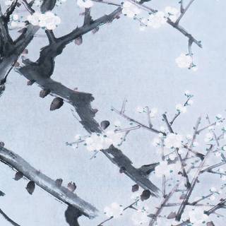 Asian art iPhone wallpaper