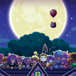 Animal Crossing computer wallpaper