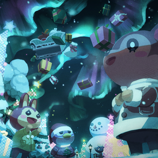 Animal Crossing computer wallpaper