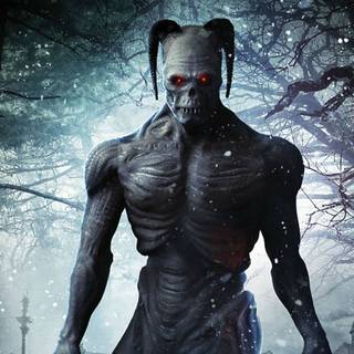 HD scary Christmas desktop wallpaper