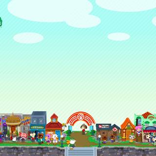 Animal Crossing computer wallpaper