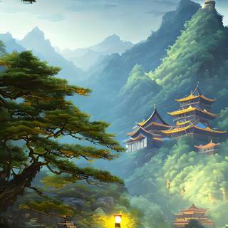Asian art iPhone wallpaper