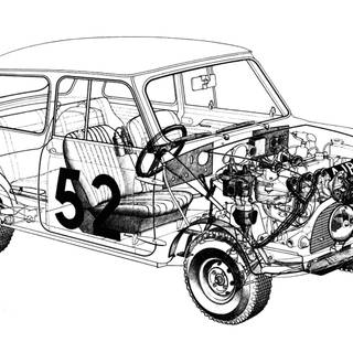 1963 Mini Cooper wallpaper