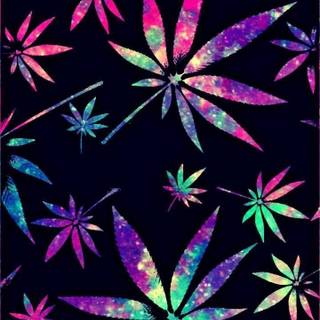 Weed leaves wallpaper