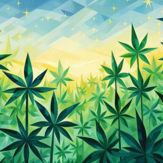 Weed leaves wallpaper