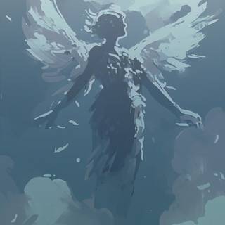 Angel drawing wallpaper