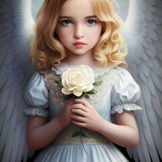 Angel drawing wallpaper