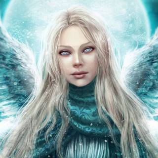 Angel drawing wallpaper