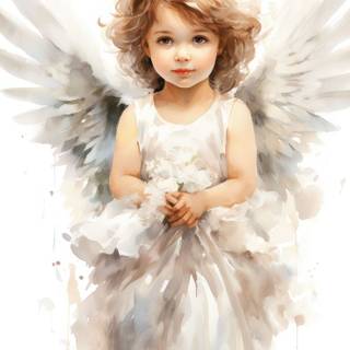 Angel drawing wallpaper