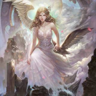 Angel drawing wallpaper