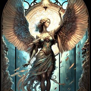 Angel drawing wallpaper